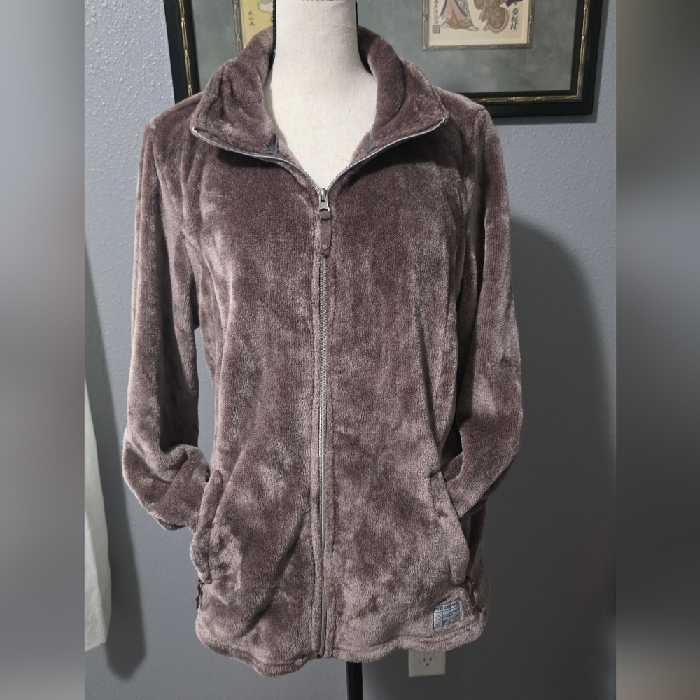 Free Country Women's Soft Brown Teddy Jacket